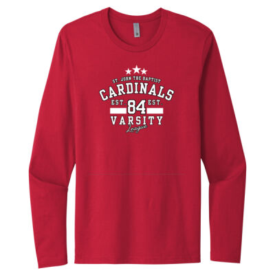 "Varsity League" - Red - Long Sleeve Thumbnail