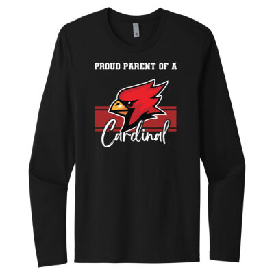 "Proud PARENT of a Cardinal" - Black - Long Sleeve  Thumbnail