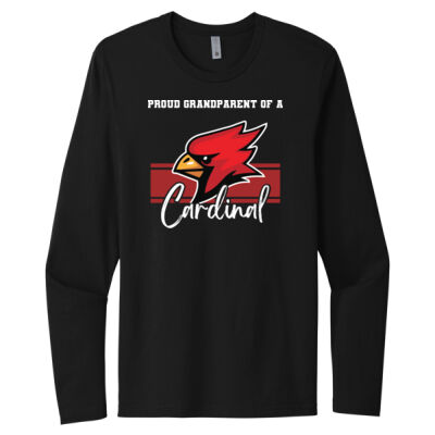 "Proud GRANDPARENT of a Cardinal" - Black - Long Sleeve  Thumbnail