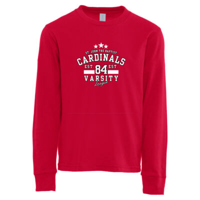 "Varsity League" - Red - Long Sleeve Thumbnail