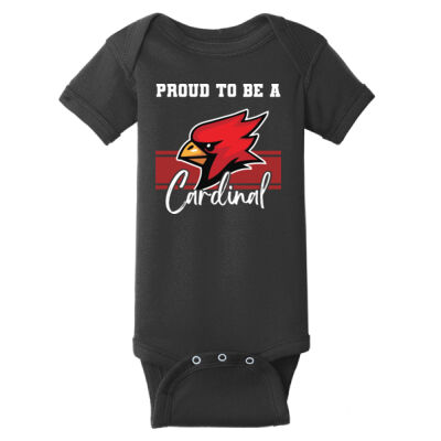 "Proud to Be a Cardinal" - Black - Onesie Thumbnail